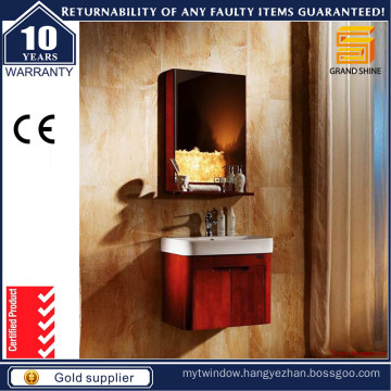 Hot Selling Lacquer Solid Wood Bathroom Vanity with Mirror Cabinet